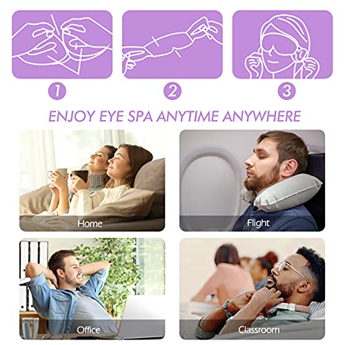 Jekeno Steam Eye Mask, 16 Packs Eye Masks for Dry Eyes, 40-60 Minutes Self Moist Warm Compress Heated Disposable Mask for Sleep, Spa Relaxing Trip Gifts, Travel Essentials for Women Men - size: 1 Count (Pack of 16)