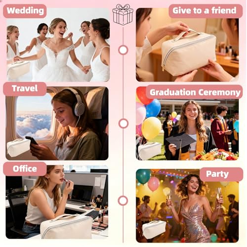 80+ Piece Wedding Emergency Kit for Brides Ultimate Wedding Essentials and Bridal Shower Gifts Portable Cosmetic Case for Travel and Stuff