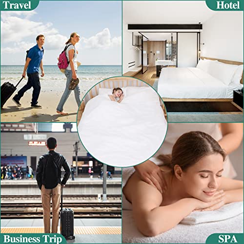 2 Pack Disposable Bed Sheet, Disposable Sheet for Travel Bedding Cover Portable Sheet with Quilt Cover, Bed Sheet and Pillowcase for Travel Business Trip Spa Hotel - color: 2 Pack