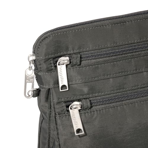 Baggallini Securtex Anti-Theft Crossbody - color: Charcoal