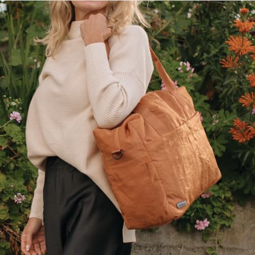 Jadyn Austin Carry-On Travel Duffel Bag for Women, 18” Weekender Bag with Laptop Sleeve, Durable Material, and Trolley Sleeve, Ideal for Work, Gym, and Overnight Trips (Terracotta) - color: Terracotta