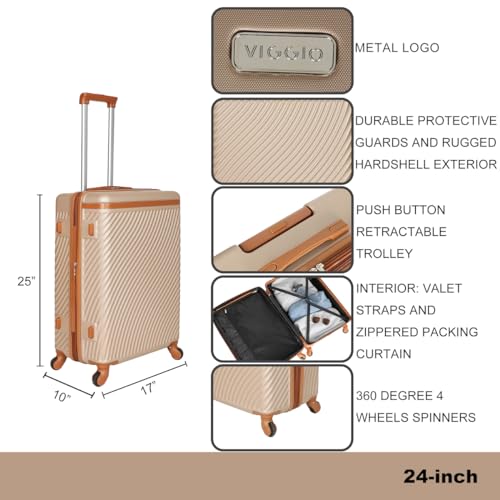 Bioworld Viggio 8-Piece Packing Cube Brown Luggage Set - style: Viggio 8-pc Brown