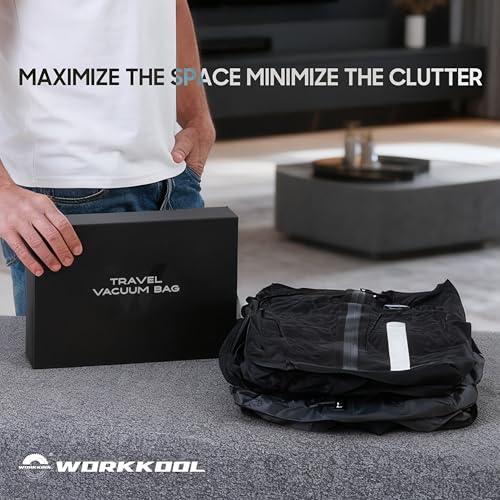41L Vacuum Packing Cubes for Travel with Pump,Waterproof Travel compression bags for Suitcase, Luggage, Backpack with Manual Air Pump(Black,Large Volume 41L,2-PACK) - color: Black-2 packs