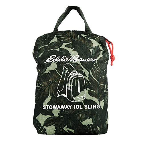 Eddie Bauer Stowaway Packable Sling Bag | Travel | Outdoor | Lightweight | Compact | Ripstop Nylon, Dark Loden-10L - color: Dark Loden