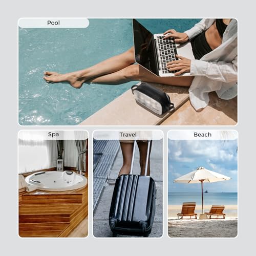 pack all Seamless Clear Toiletry Bag, Tear-resistant Clear Makeup Bag, Water-resistant Travel Packing Organizer for Toiletries, Cosmetics and Accessories (Medium) - style: Medium