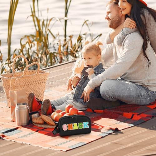 Cerbonny Mini Cooler Bag, Freezable Lunch Bag & Snack Bag, Insulated Bag for Travel/Work/School, Small Cooler Lunch Box with Detachable Gel Packs - color: Black - Snack