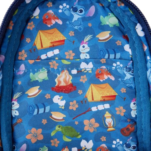 Loungefly Disney Stitch Camping Cuties Mini Backpack Pencil Case - size: Medium