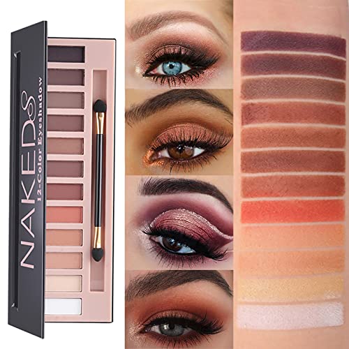 12-Color Pro Makeup Kit for Women - Eyeshadow, Foundation, Lipstick, Blush, Brushes, Eyeliner Stamp - color: Set 2