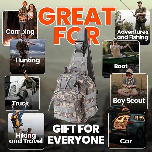 Emergency Survival Kit with First Aid Gears and Supplies - EDC Go Bugout Bag - Get Home Backpack for Camping Outdoor - Tactical Military Molle Pouch Grade - Gift for Man Woman - color: Army Blue
