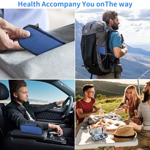 GERMUN Insulin Pen Cooler Travel Case with 2 Reusable TSA Approved Ice Packs, Diabetic Medication Insulated Cool Organizer Bag for Insulin Pens and Other Diabetic Supplies Storage (Blue) - color: Blue