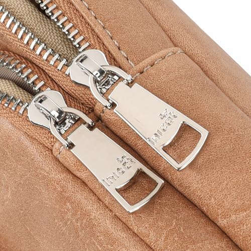 INICAT Anti Theft Crossbody Bags for Women Travel Small Sling Bag Fanny Packs Cross Body Purses Everyday - color: Earth Yellow', size: Large