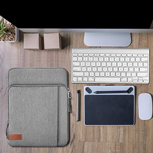 MoKo 9-11 Inch Tablet Sleeve Bag Carrying Case with Storage Pockets Fits New 11-inch iPad Air M4 2026/iPad Pro M5, iPad Pro/A16 11, iPad Air 5/4th 10.9, iPad 9/8th 10.2, Tab S8/S9 11, Light Gray - color: Light Gray, size: 9-11 Inch