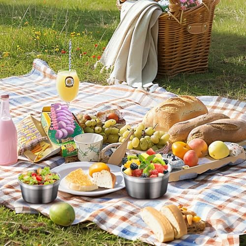 316L Stainless Steel Food Storage Containers with Lids, 11.5oz/20oz 34oz/71oz Airtight Metal Meal Prep Containers,Bento Lunch Box for Kitchen, Picnic & Camping(340 ml/600 ml/1000 ml/2100 ml)
