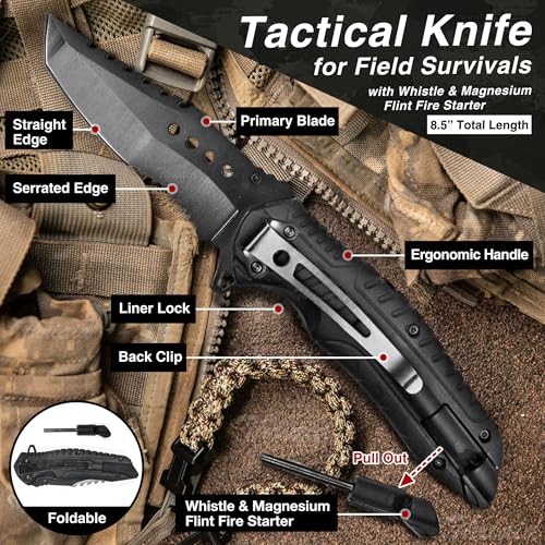 Survival First Aid Kit with Israeli Bandage, Chest Seal, Tourniquet, Splint, Tactical Military Combat Molle IFAK for Wound Care, Bleeding Control, Trauma Hemorrhage and More (Black) - color: Black