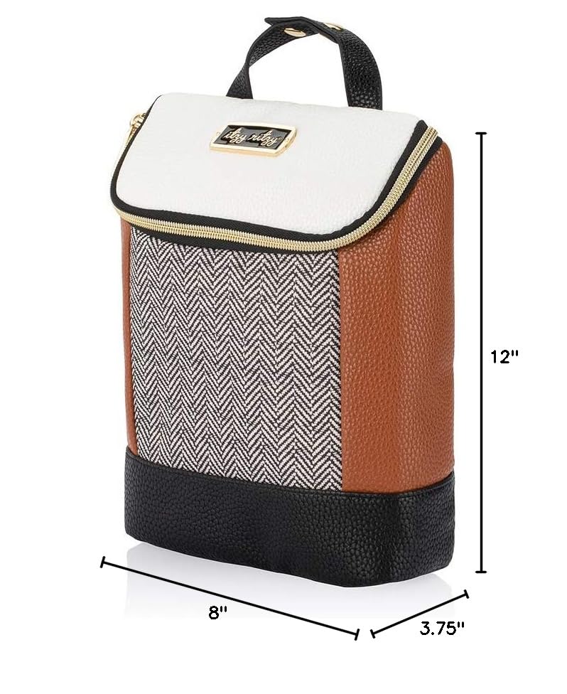 Itzy Ritzy Insulated Bottle Bag – Keeps Bottles Warm or Cool - Holds 3 Bottles & Features Interior Pocket For Ice Pack (Not Included), Coffee and Cream - color: Coffee & Cream