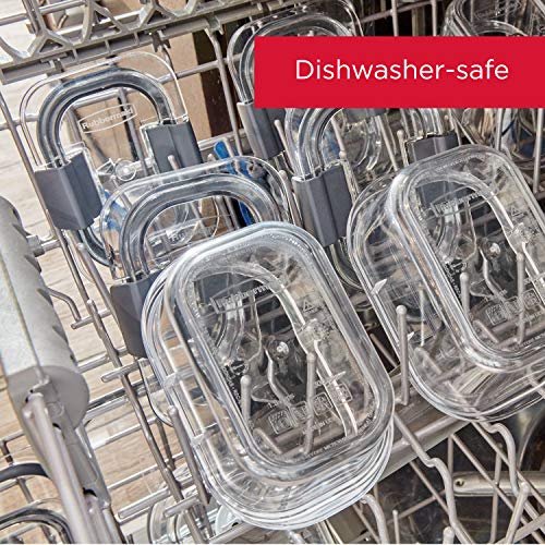 Rubbermaid Brilliance BPA Free 44-Piece Food Storage Containers Set Airtight Leak-Proof with Lids for Meal Prep Lunch and Leftovers - size: 44-Piece