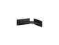 KOHLER K-23287-BL Square Foot Ledge, Premium Metal Construction, Corrosion Resistant, Shaving Ledge, Matte Black - color: Matte Black