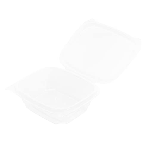 Restaurantware Thermo Tek 12 Ounce Deli Food Containers 100 Anti-Fog Hinged Lid Containers - Freezable Rectangle Clear Plastic To Go Food Containers Disposable - size: 12 oz