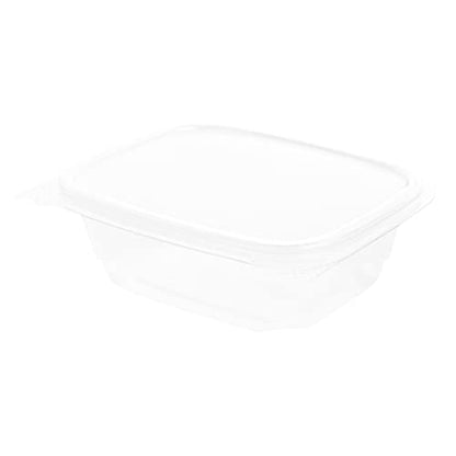 Restaurantware Thermo Tek 12 Ounce Deli Food Containers 100 Anti-Fog Hinged Lid Containers - Freezable Rectangle Clear Plastic To Go Food Containers Disposable - size: 12 oz
