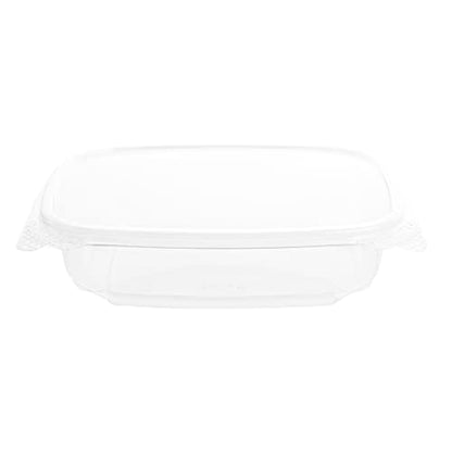 Restaurantware Thermo Tek 24 Ounce Deli Food Containers 100 Anti-Fog Hinged Lid Containers - Freezable Rectangle Clear Plastic To Go Food Containers Disposable - size: 24 oz