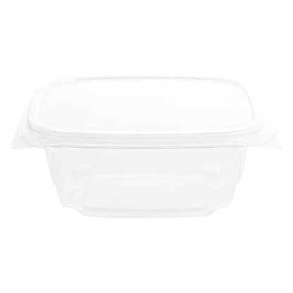 Restaurantware Thermo Tek 16 Ounce Deli Food Containers 100 Anti-Fog Hinged Lid Containers - Freezable Rectangle Clear Plastic To Go Food Containers Disposable - size: 16 oz