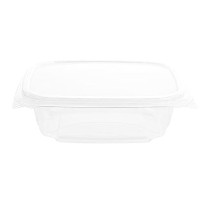 Restaurantware Thermo Tek 12 Ounce Deli Food Containers 100 Anti-Fog Hinged Lid Containers - Freezable Rectangle Clear Plastic To Go Food Containers Disposable - size: 12 oz