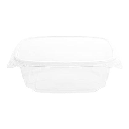 Restaurantware Thermo Tek 32 Ounce Deli Food Containers 100 Anti-Fog Hinged Lid Containers - Freezable Rectangle Clear Plastic To Go Food Containers Disposable - size: 32 oz
