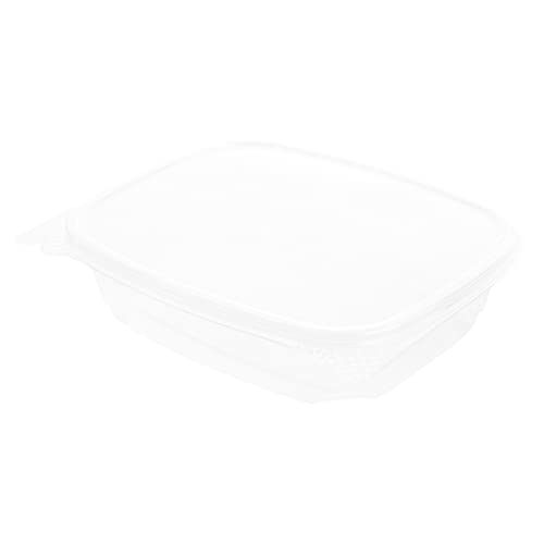 Restaurantware Thermo Tek 24 Ounce Deli Food Containers 100 Anti-Fog Hinged Lid Containers - Freezable Rectangle Clear Plastic To Go Food Containers Disposable - size: 24 oz