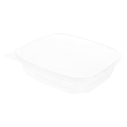 Restaurantware Thermo Tek 24 Ounce Deli Food Containers 100 Anti-Fog Hinged Lid Containers - Freezable Rectangle Clear Plastic To Go Food Containers Disposable - size: 24 oz