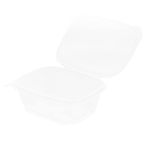 Restaurantware Thermo Tek 32 Ounce Deli Food Containers 100 Anti-Fog Hinged Lid Containers - Freezable Rectangle Clear Plastic To Go Food Containers Disposable - size: 32 oz