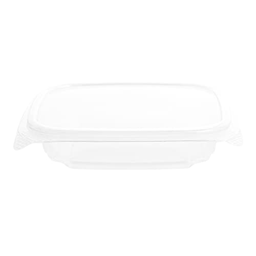 Restaurantware-Thermo Tek 8 Ounce Clamshell Containers, 100 Anti-Fog To Go Food Containers - Freezable, Rectangle, Clear Plastic Food Packaging Containers, Disposable - size: 8 oz