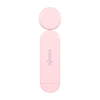 VAVOFO USB Rechargeable Book Light, Blue Lighting Blocking, Amber Light Clip On Bookmark Shaped 6 LEDs Reading Light, Eye Care for Bookworms Reading in Bed with 9 Lighting Modes (Light Pink) - color: Light Pink