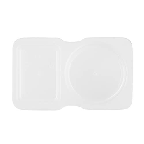 Futura 5 Ounce Snack Containers, 100 Microwavable Sauce Containers - 2 Compartments, Hinged Lid, Clear Plastic Portion Cups, For Condiments Or Dips - Restaurantware - size: 5 oz
