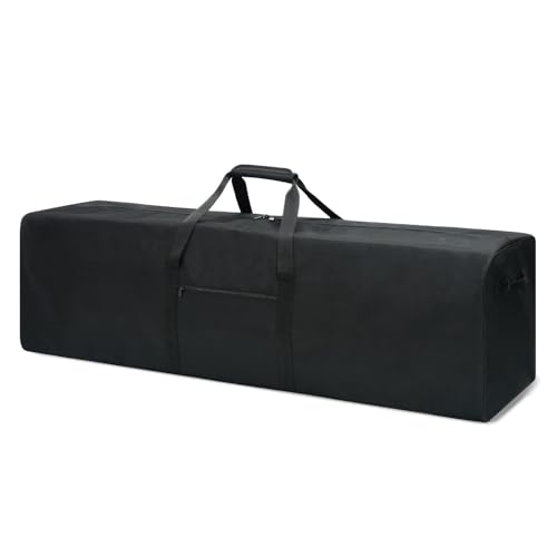 Urbanstand 52 Inch Extra Large Duffle Bag for Travel, 190L Sports Gear Storage Bag with 2-way Lockable Zippers, Long Duffel Bag for Tent Camping Moving tripod (Black) - color: Black, size: 52inch