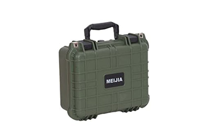 MEIJIA Portable All Weather Waterproof Protective Case,Hard Case,Camera Case With Customized Fit Foam,Fit Use of Drones,Camera,Equipments,Pistols,13.35 x11.63x5.98inches (Green) - color: Green