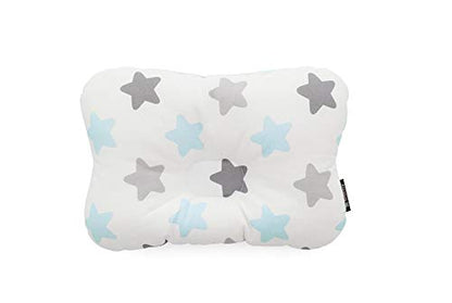 Soft Hypoallergenic Baby Head & Neck Support Organic Cotton Cover Machine Washable (Babystar Blue) - color: Babystar Blue