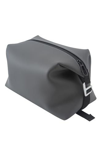 6"x 9.84" 4.5L Large Silicone Toiletry Bag,Waterproof Leakproof Foldable Travel Organizer,Dopp Kit Alternative for Men & Women,Grey - color: Grey, size: 4.5L