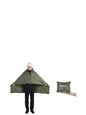 iClimb 3M Thinsulate Insulation Warm Camping Blanket Ultralight Compact - color: Green, size: 39” × 57”, 0.62 lb