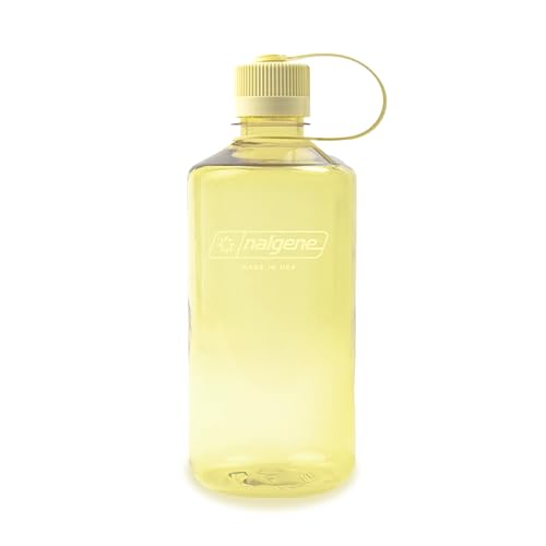Nalgene 32 oz Narrow Mouth Water Bottle | BPA-Free, Durable & Leak Proof, Lightweight Bottle for Hiking, Gym & Travel, Butter - color: Butter, size: 32 Ounces