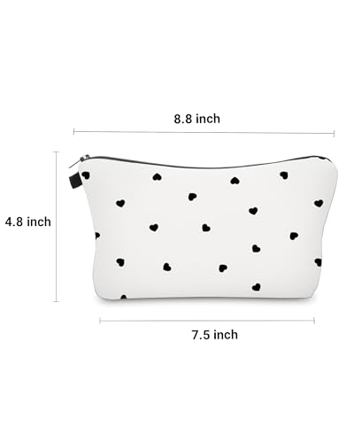 Cute Travel Makeup Bag Cosmetic Bag Small Pouch Gift for Women (Little Heart) - color: Little Heart