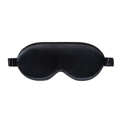 slip Contour Sleep Mask | 100% Pure Mulberry Silk, Ultra Soft | Contoured Design, Prevents Eye Pressure | Adjustable Strap, Ideal for Travel - Black - color: Black