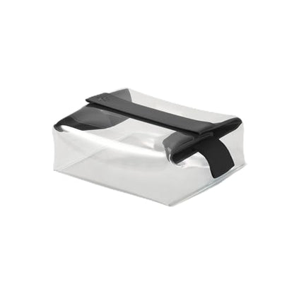 Cadence Parcel - Clear Kit with Magnetic Closure - Durable and Leak-Resistant Travel Toiletry Kit - TSA-Compliant & Modular Design - Hygiene Bag for Travel Essentials - 1 Qt - Ink - color: Ink, size: Medium