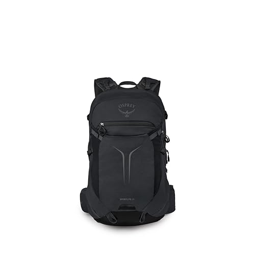 Osprey Sportlite 25L Lightweight Hiking Backpack for Men and Women - Everyday Hiking Bag - Travel Daypack, Raven Black - color: Raven Black, style: 25l