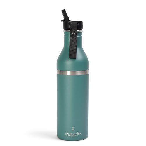 Tumbler, Stainless Steel 2-in-1 Travel Coffee Mug & Water Bottle, Leak Proof Insulated Cup for Hot & Cold Drinks, BPA Free, Fits Most Cup Holders (Peacock Green) - color: Peacock Green