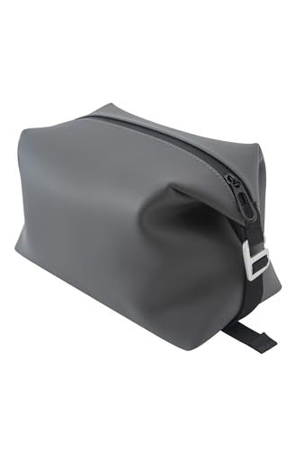 6"x 11" 6L Large Silicone Toiletry Bag,Waterproof Leakproof Foldable Travel Organizer,Dopp Kit Alternative for Men & Women,Grey - color: Grey, size: 6L
