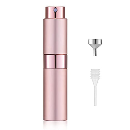 LISAPACK 8ML Atomizer Perfume Spray Bottle for Travel, Empty Refillable Cologne Dispenser, Portable Sprayer (Pink) - color: Pink