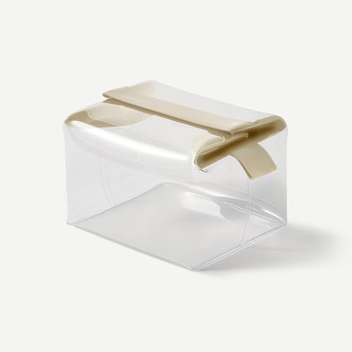 Cadence Parcel - Clear Kit with Magnetic Closure - Durable and Leak-Resistant Travel Toiletry Kit - Modular Design - Hygiene Bag for Travel Essentials - 2 Qt - Pebble - color: Pebble, size: Large