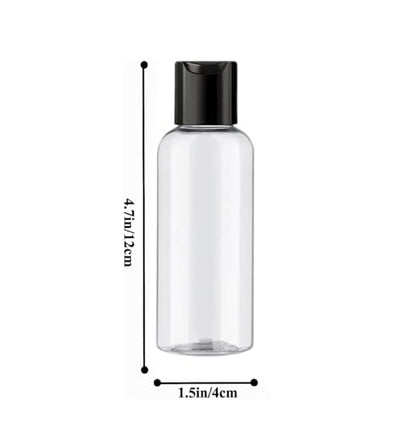 10 Pack Leakproof 3.4 Oz Travel Bottles - Refillable Empty Plastic Cosmetic Containers for Toiletries Shampoo Lotions Cream