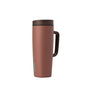Owala SmoothSip Slider Stainless Steel Insulated Travel Mug with Handle, 100% Leak Proof, For Hot and Cold Drinks, Travel Friendly with Sliding Lock Lid, 24 oz, BPA Free, Leak Proof, Cozy Cocoa - color: Cozy Cocoa, size: 24 Ounces