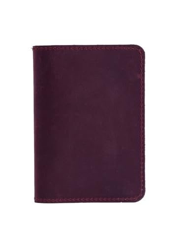INCARNE US Leather Passport Holder for Travel - Passport Case - Passport Wallet for Men - Passport Cover for Women Sleeve Protector - Travel Essentials Vacation Luggage Travel Gifts - Vintage Burgundy - color: Vintage Burgundy, style: Timeless Style